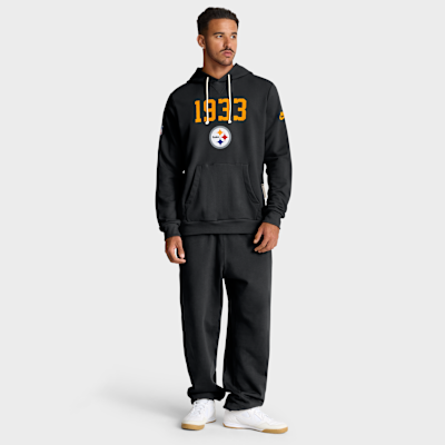 Pittsburgh Steelers Alt Onside Conversion Sideline Men's Nike Dri-FIT NFL Pullover Hoodie