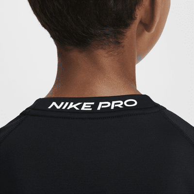 Nike Pro Warm Dri-FIT Trainings-Longsleeve mit Grafik (ältere Kinder, Jungen)