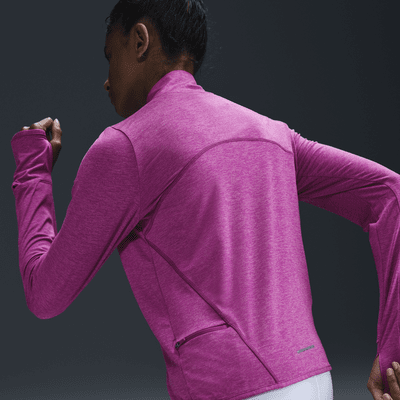 Nike Swift hardlooptop met korte rits en UV-bescherming voor dames