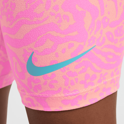 Nike Dri-FIT Conjunto de mallas cortas y camiseta con estampado de flores silvestres - Niño/a pequeño/a