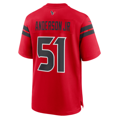 Jersey de fútbol americano Nike de la NFL Game para hombre Will Anderson Jr. Houston Texans