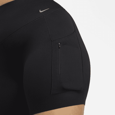 Nike Go Women's Firm-Support High-Waisted 20cm (approx.) Biker Shorts with Pockets (Plus Size)