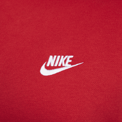 nike zip up sweater red