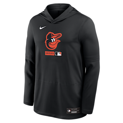 Baltimore Orioles Authentic Collection Men's Nike Dri-FIT MLB Long-Sleeve Hooded Top from Nike - $75