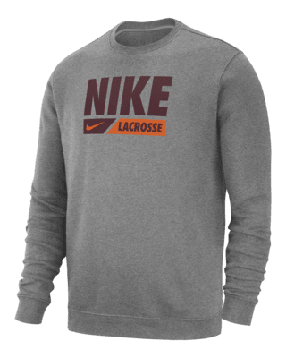 Мужские  Nike Club Fleece Lacrosse Crew-Neck Pullover Top