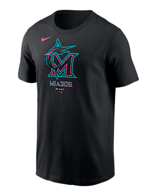 Мужская футболка Miami Marlins City Connect Large Logo Nike MLB