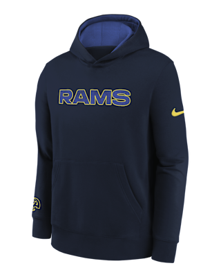 Детское худи Los Angeles Rams Rivalry Club Big Kids' Nike NFL Pullover Hoodie