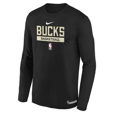 Milwaukee Bucks Camiseta de manga larga de entrenamiento Nike Dri