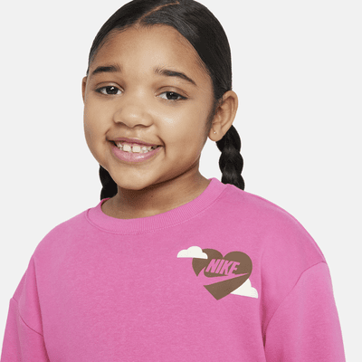 Nike Sweet Swoosh Little Kids' Crew