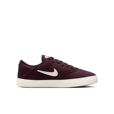 Tenis de skateboarding para niños talla grande Nike SB Check Canvas