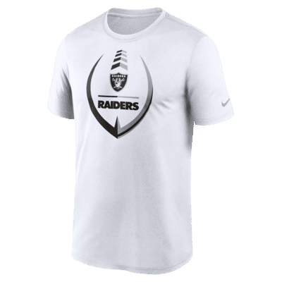 Las Vegas Raiders Nike Logo Name Colorblock T-Shirt - Field Silver