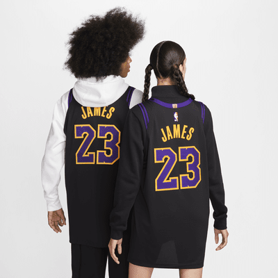 Lebron James Los Angeles Lakers City Edition Men's Nike Dri-FIT ADV NBA Authentic Jersey