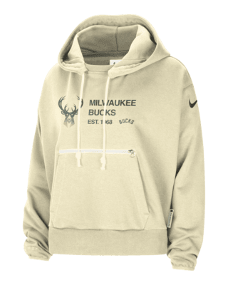 Женское худи Milwaukee Bucks Standard Issue Nike Dri-FIT NBA Pullover Hoodie