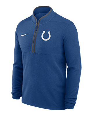 Мужские  Indianapolis Colts Logo Victory Nike Dri-FIT NFL 1/2-Zip Long-Sleeve Top