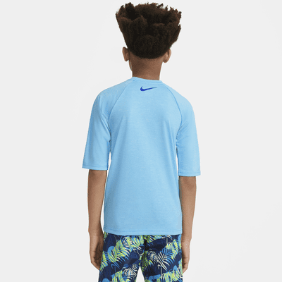 Nike Big Kids' Short-Sleeve Hydroguard Swim Shirt