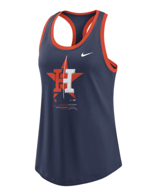 Nike / Women's Houston Astros Orange Logo X-Ray Racerback Tank Top