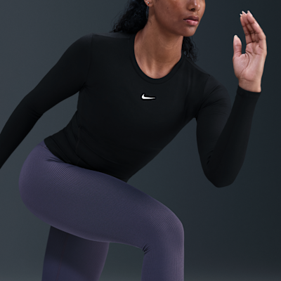Dámské tričko Nike One Fitted Dri-FIT s dlouhým rukávem