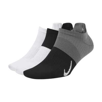 womens black nike trainer socks