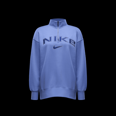 Nike Sportswear Phoenix Fleece Women's Oversized 1/4-Zip Logo Top