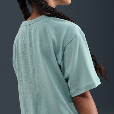 Nike One Relaxed Big Kids' (Girls') Dri-FIT Short-Sleeve Top