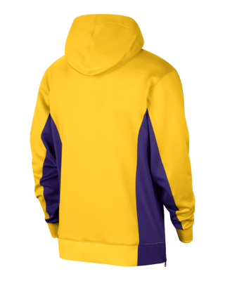 Nike Los Angeles Lakers Showtime Men's Dri-fit Nba Full-zip Hoodie In  Purple