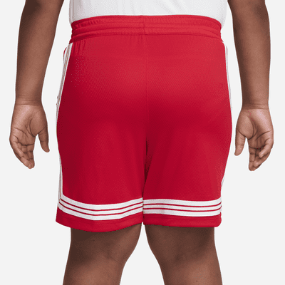 Shorts de básquetbol para niña talla grande Nike Dri-FIT Fly Crossover (talla amplia)