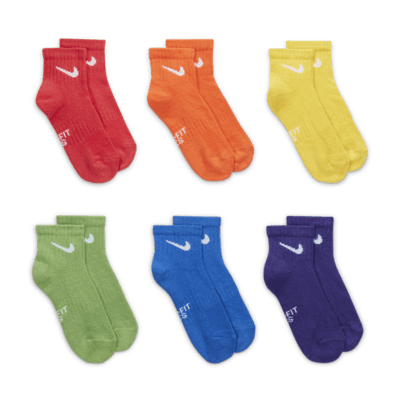 Nike Dri-FIT Performance Basics Little Kids' Ankle Socks (6 Pairs)