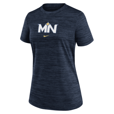 Женская футболка Minnesota Twins Authentic Collection City Connect Practice Velocity