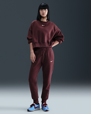Женские  Nike Sportswear Phoenix Fleece Mid-Rise Sweatpants