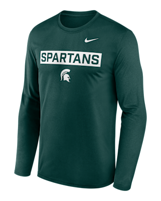 Мужская футболка Michigan State Primetime Legend 2-Hit Nike Dri-FIT College Long-Sleeve