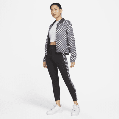 Nike Sportswear 女款高腰格紋九分內搭褲