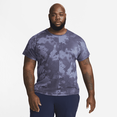 Nike Dri-FIT Men's Allover Print Short-Sleeve Yoga Top