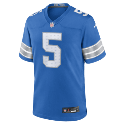 Jersey de fútbol americano Nike de la NFL Game para hombre David Montgomery Detroit Lions