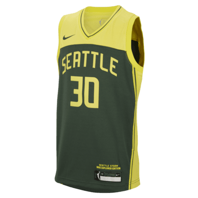 Jersey Nike Dri-FIT de la WNBA Swingman para niños talla grande Breanna Stewart Seattle Storm 2024 Explorer Edition