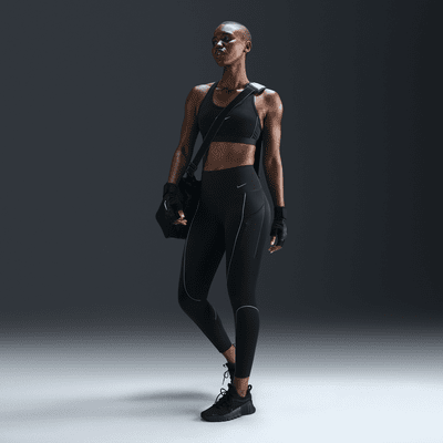 Legging 7/8 à taille haute et maintien supérieur avec poches Nike Go pour femme