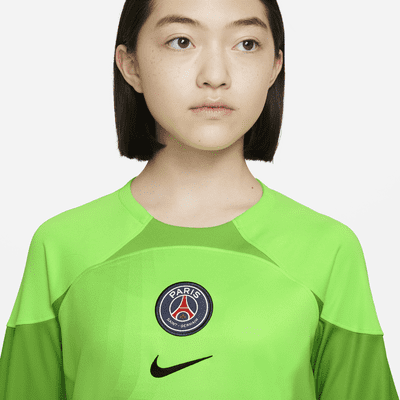 Paris Saint-Germain 2022/23 Stadium Goalkeeper Home Older Kids' Nike ...