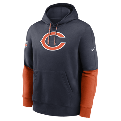 Sudadera con gorro sin cierre de la NFL Nike para hombre Chicago Bears Sideline Team Issue Club