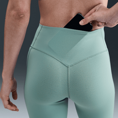 Damskie legginsy 7/8 z wysokim stanem i kieszeniami zapewniające średnie wsparcie Nike Universa