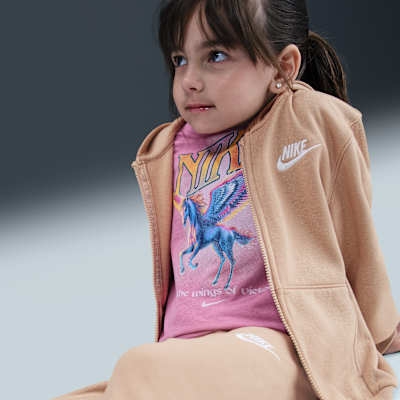 Nike Full-Zip Club Set Little Kids 2-Piece Hoodie Set
