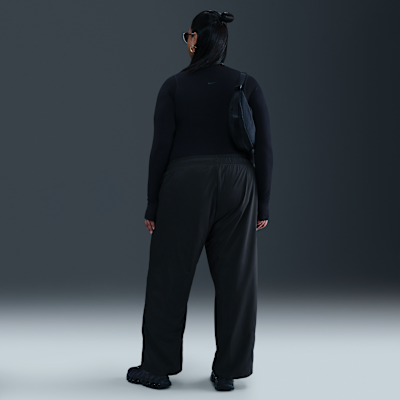 Pantalones de tiro medio con dobladillo abierto para mujer Nike Sportswear Classic (talla grande)