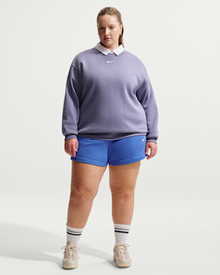Женские шорты Nike Sportswear Phoenix Fleece Mid-Rise 4" Shorts (Plus Size)