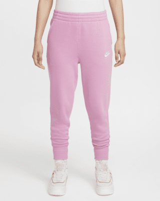 Подростковые  Nike Sportswear Club Fleece Big Kids' (Girls') High-Waisted Fitted Pants