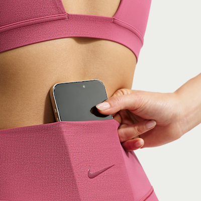 ナイキ ユニバーサ ウィメンズ ハイウエスト 13cm バイカーショートパンツ フロントシームなし