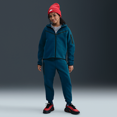 Dziewczęca rozpinana bluza z kapturem Nike Sportswear Tech Fleece