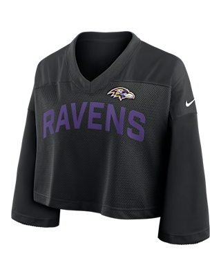 Женские джерси Baltimore Ravens Wide Receiver Jersey Fashion Nike Dri-FIT NFL Cropped Top