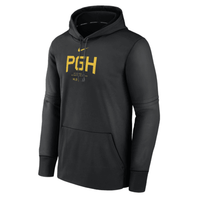 Sudadera con gorro sin cierre Nike Therma de la MLB para hombre Pittsburgh Pirates City Connect Practice