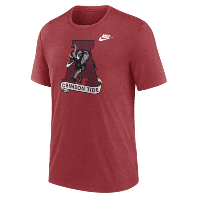 Playera universitaria Nike para hombre Alabama Crimson Tide Blitz Evergreen Legacy Primary