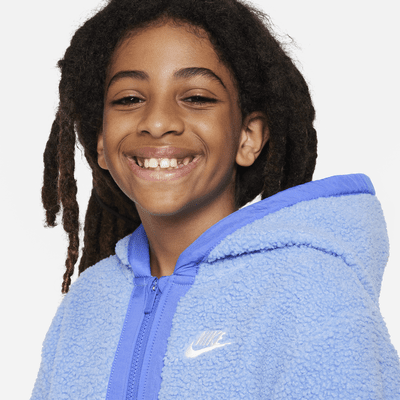 Nike Sportswear Club Fleece Big Kids' Full-Zip Winterized Hoodie