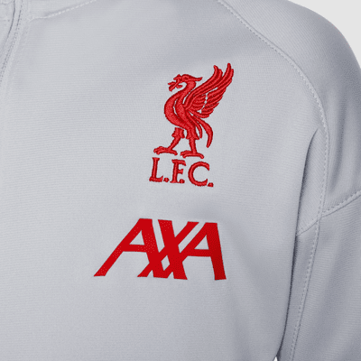 Dres piłkarski z dzianiny dla małych dzieci Nike Dri-FIT Liverpool F.C. Strike (wersja trzecia)