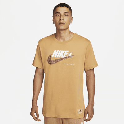 gold nike shirt